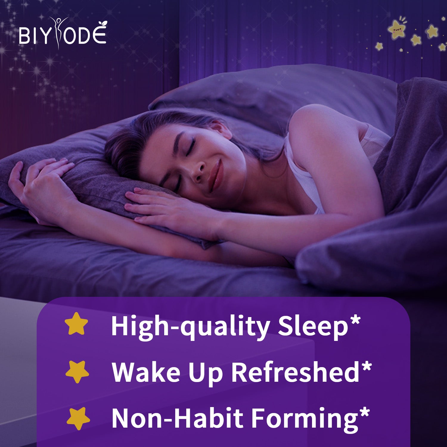 Biyode Sleep Support Gummies Ready Stock Fast Shipping Gaba Melatonin Supplement Wholesale