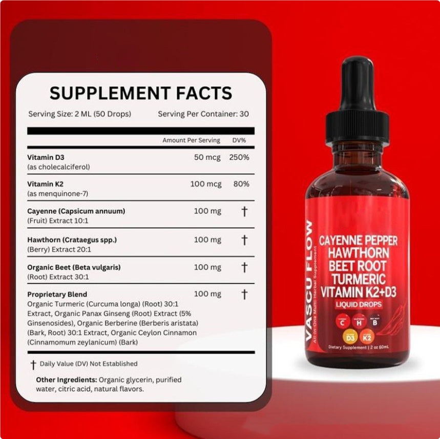 Vitamin D3 K2 Hawthorn Fruit Supplement Liquid Drops
