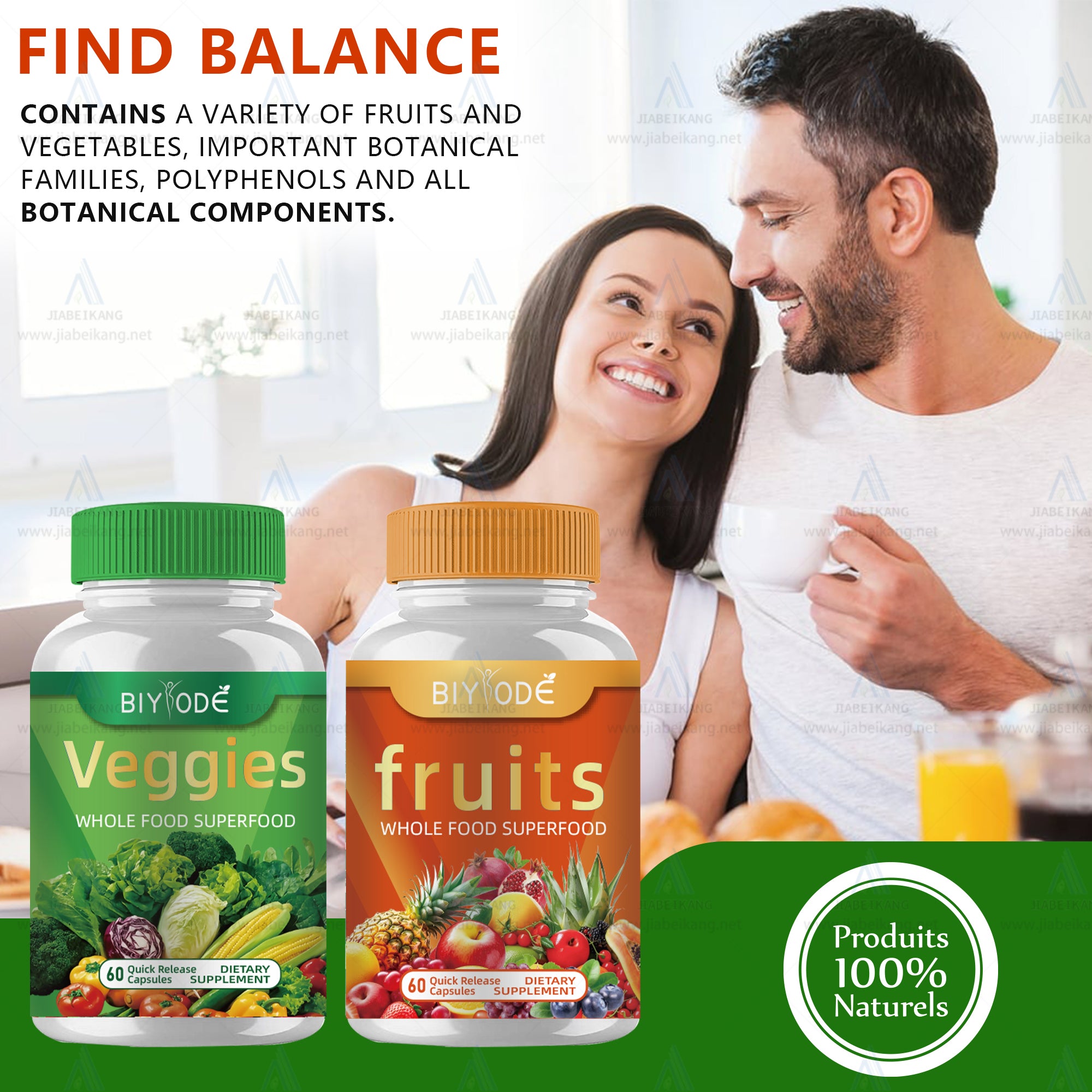 Superfood Multivitamin Fruit And Vegetable Supplement Veggie Dietary Capsules For Immune System Support