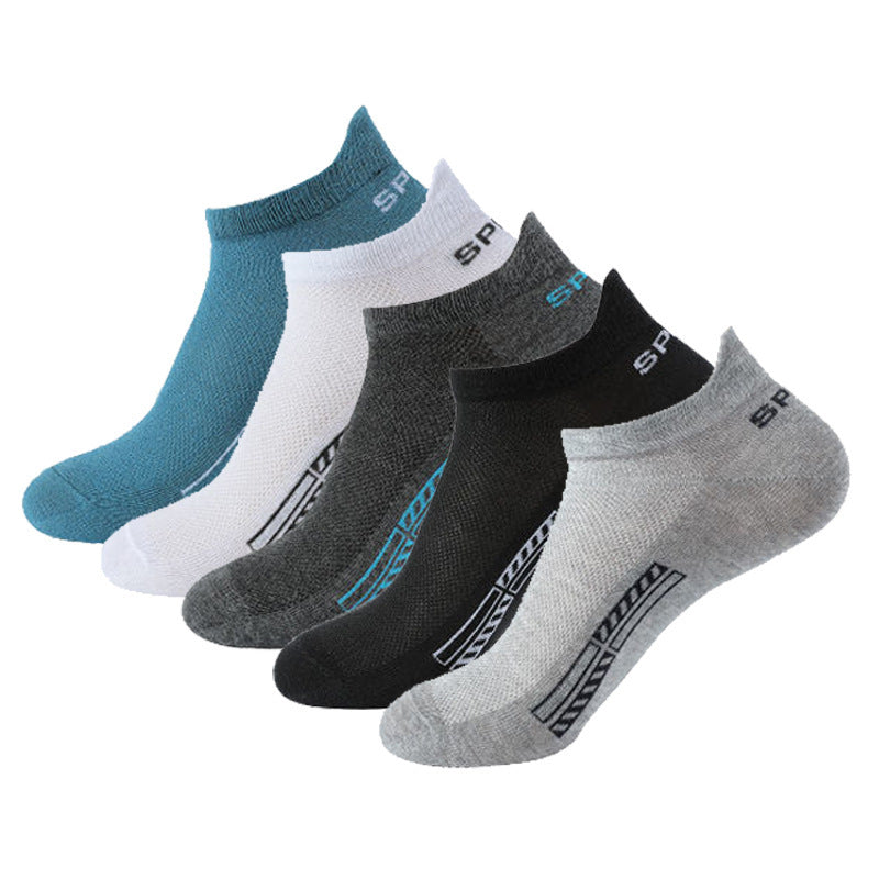Men's Mesh Breathable Low-cut Sports Socks
