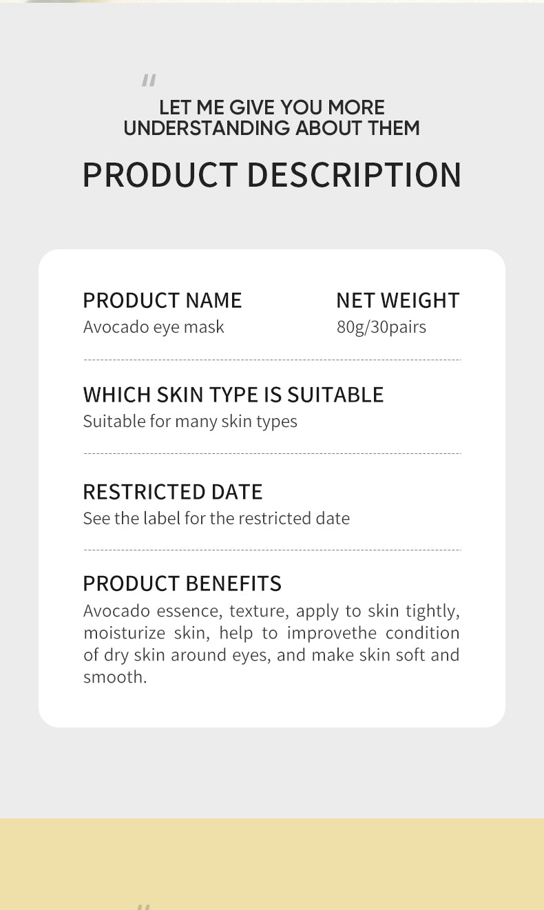 ZOZU Moisturizing Eye Mask 30pairs