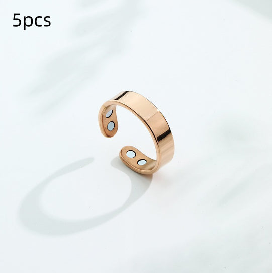 Anti Snoring Ring Stopper Sleeping Breath Aid Acupressure Treatment Stop Snore Health Care Magnetic Therapy Finger Ring Healthy Jewelry