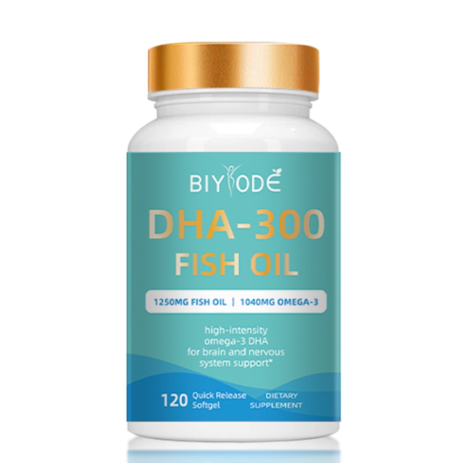 Wholesale DHA-300 Omega-3 Fish Oil Softgel Capsules Best Selling Supplement