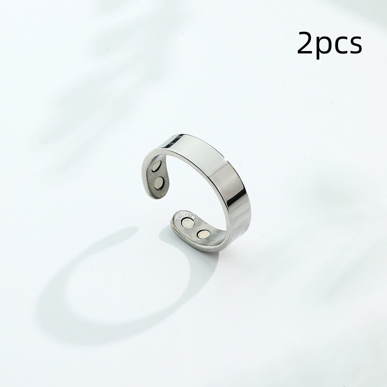Anti Snoring Ring Stopper Sleeping Breath Aid Acupressure Treatment Stop Snore Health Care Magnetic Therapy Finger Ring Healthy Jewelry